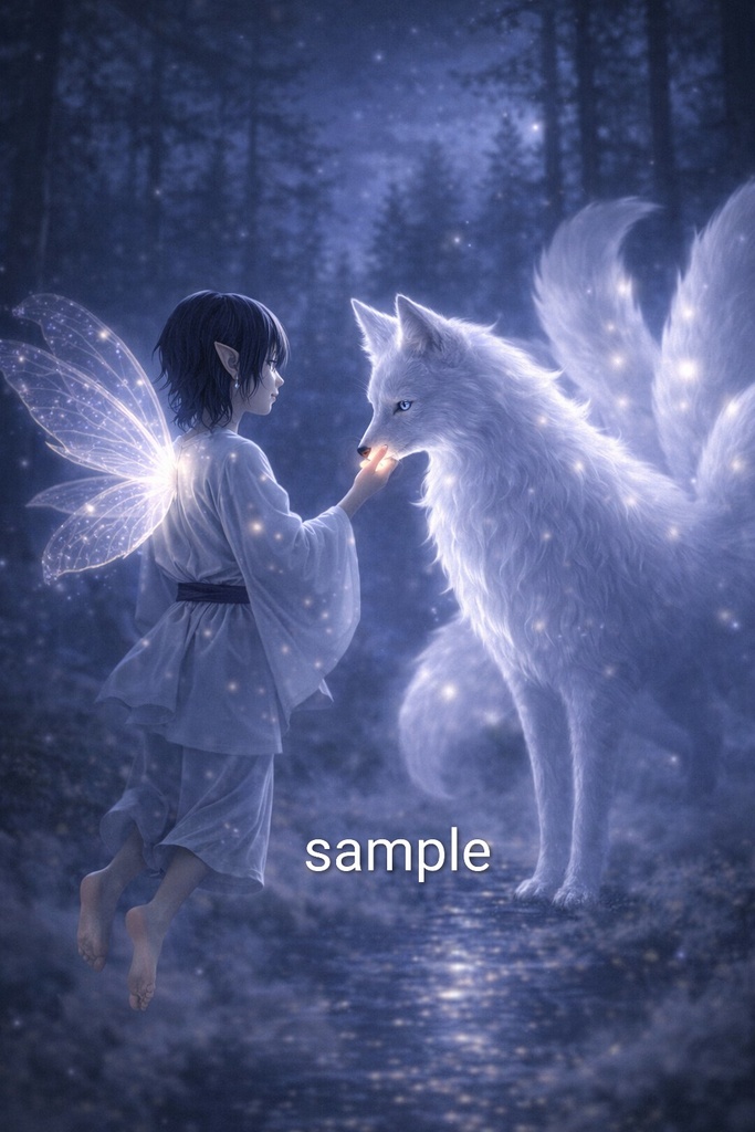 Fairies & Nine-Tailed Wolves: Fantasy Illustration Collection (26 Scenes)