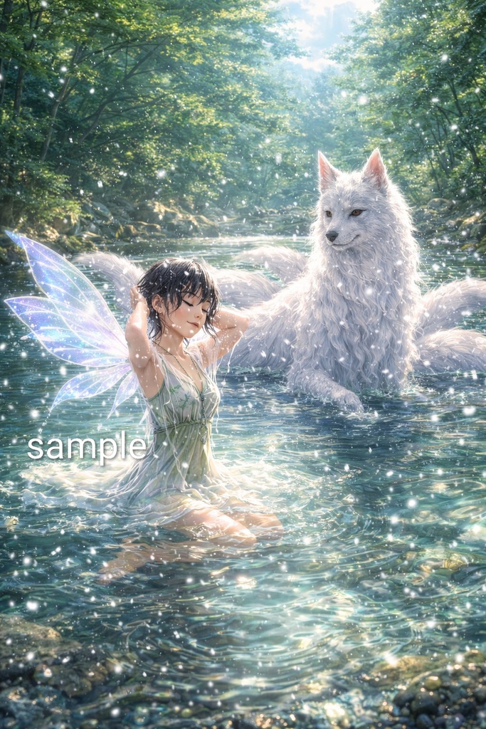 Fairies & Nine-Tailed Wolves: Fantasy Illustration Collection (26 Scenes)