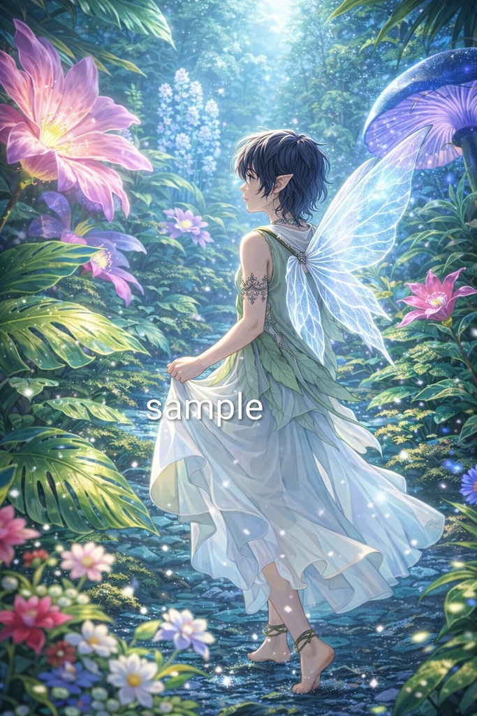 Fairies & Nine-Tailed Wolves: Fantasy Illustration Collection (26 Scenes)