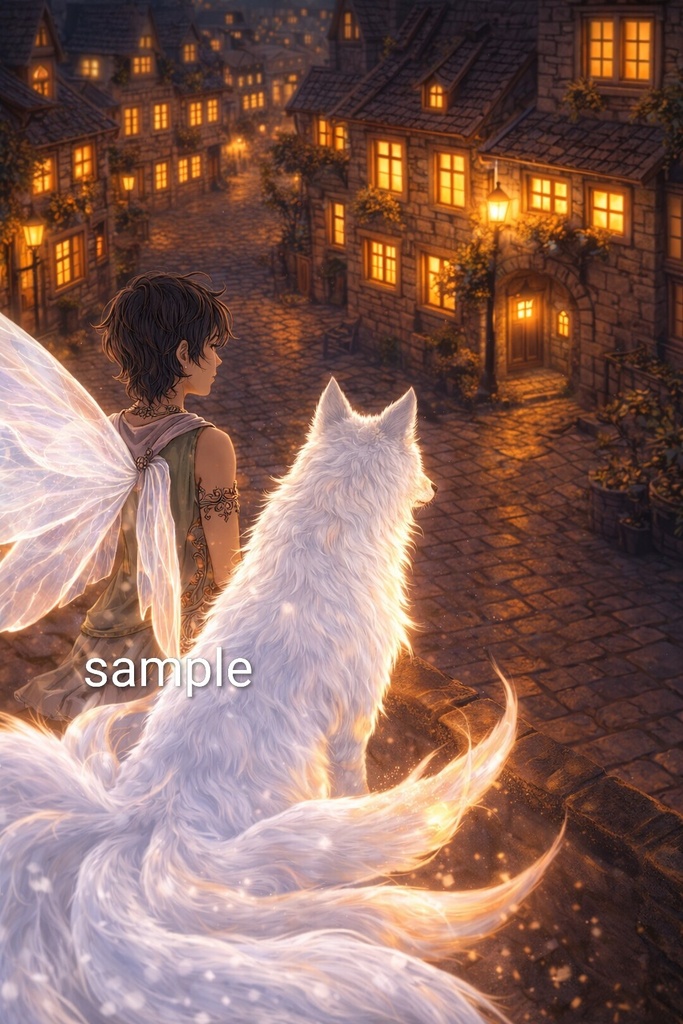 Fairies & Nine-Tailed Wolves: Fantasy Illustration Collection (26 Scenes)