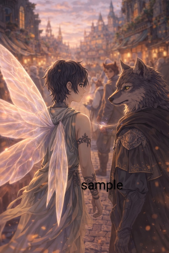 Fairies & Nine-Tailed Wolves: Fantasy Illustration Collection (26 Scenes)