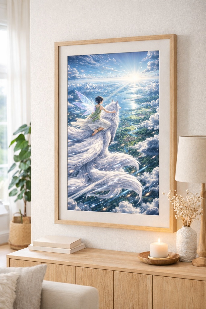 Fairies & Nine-Tailed Wolves: Fantasy Illustration Collection (26 Scenes)