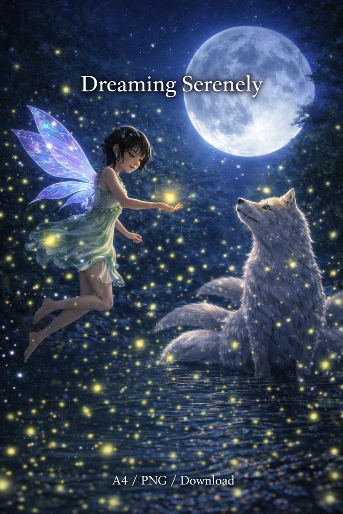 Fairies & Nine-Tailed Wolves: Fantasy Illustration Collection (26 Scenes)