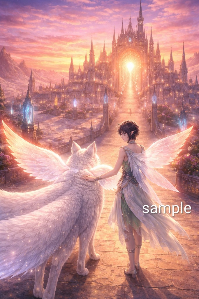 Fairies & Nine-Tailed Wolves: Fantasy Illustration Collection (26 Scenes)