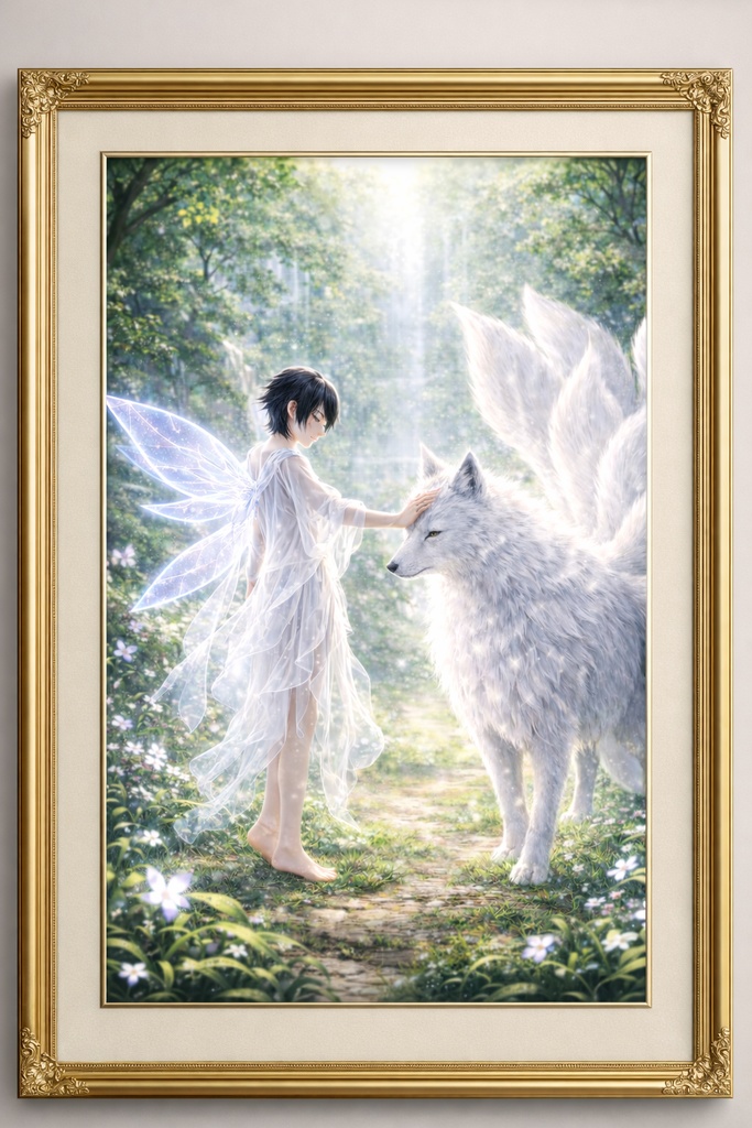 Fairies & Nine-Tailed Wolves: Fantasy Illustration Collection (26 Scenes)
