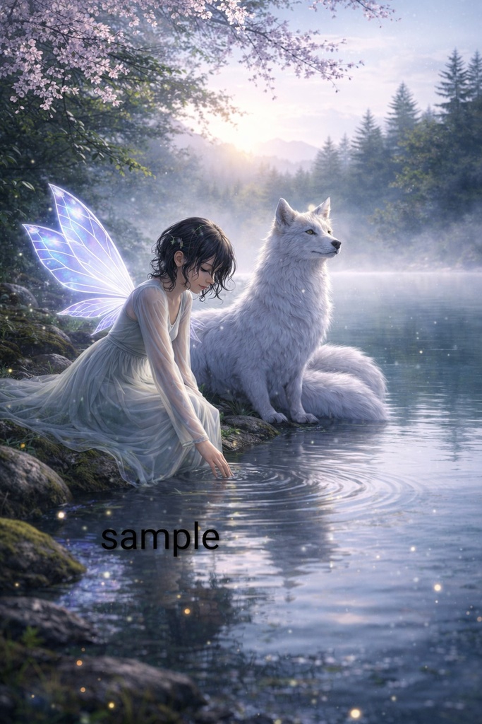 Fairies & Nine-Tailed Wolves: Fantasy Illustration Collection (26 Scenes)