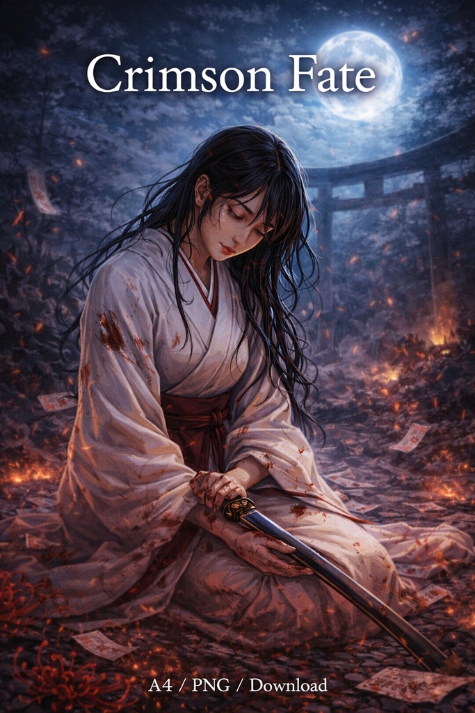 Crimson Oni – Exorcist Clash Onmyoji vs Demon Battle Illustration20Scene