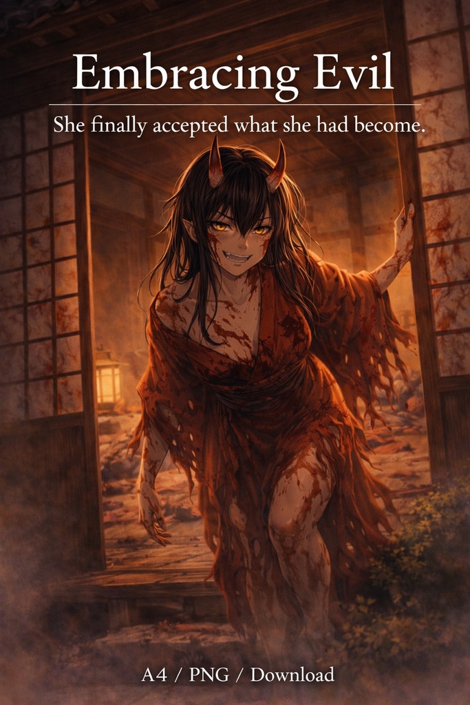 Crimson Oni – Exorcist Clash Onmyoji vs Demon Battle Illustration20Scene