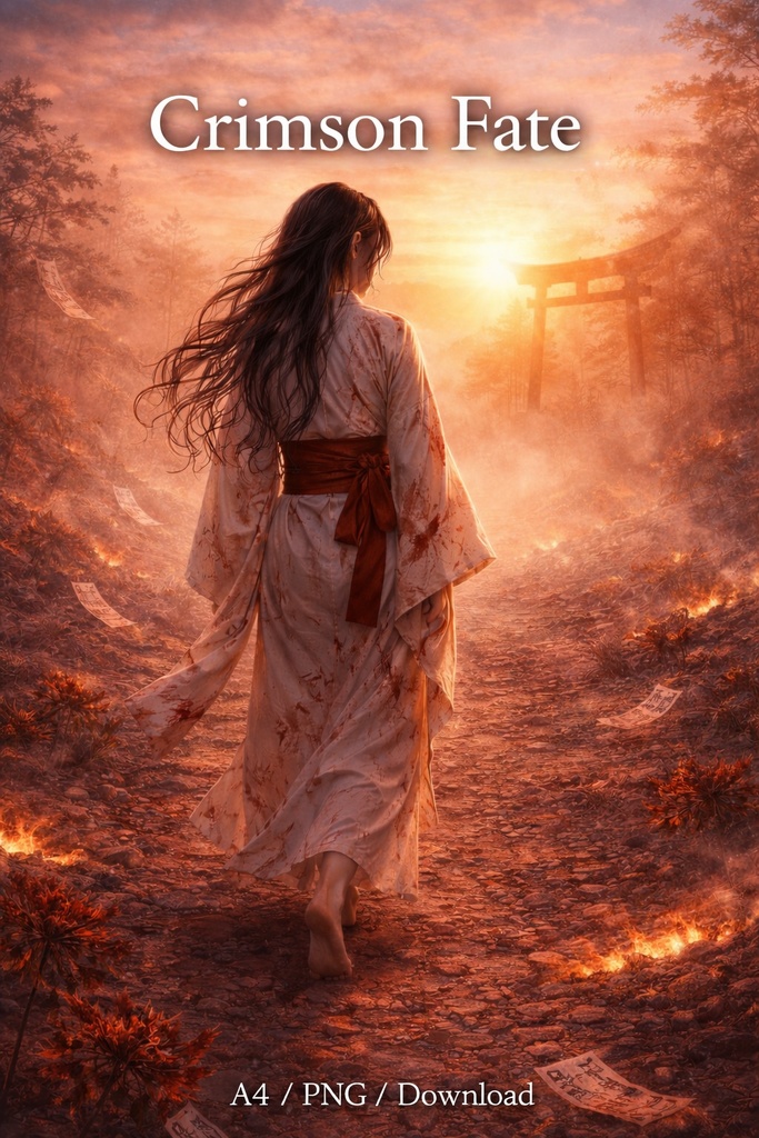 Crimson Oni – Exorcist Clash Onmyoji vs Demon Battle Illustration20Scene