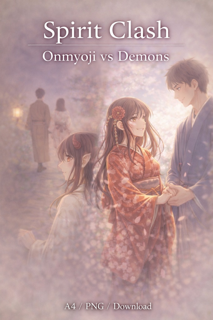 Crimson Oni – Exorcist Clash Onmyoji vs Demon Battle Illustration20Scene