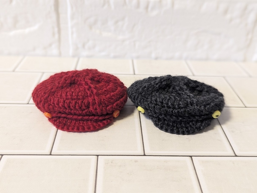 ボタン付キャスケット