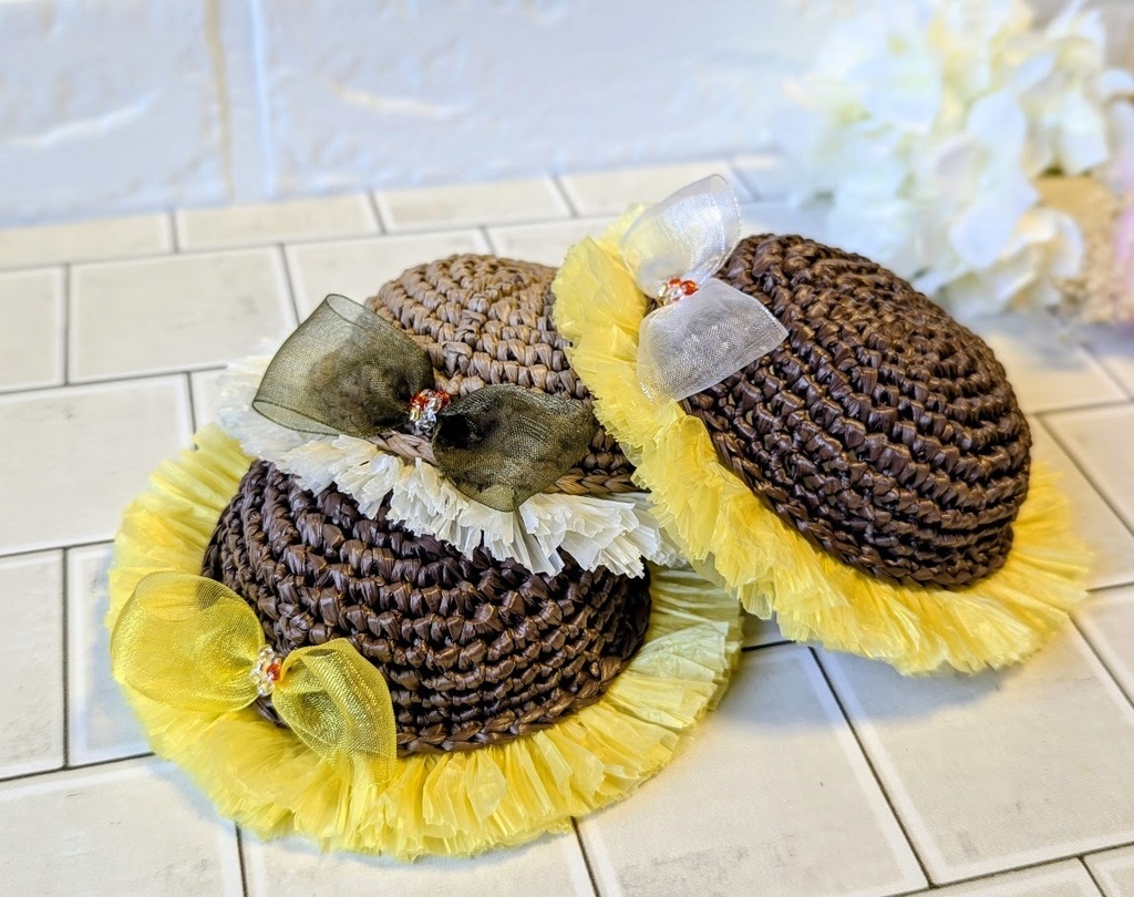 ひまわり色のサマーハット