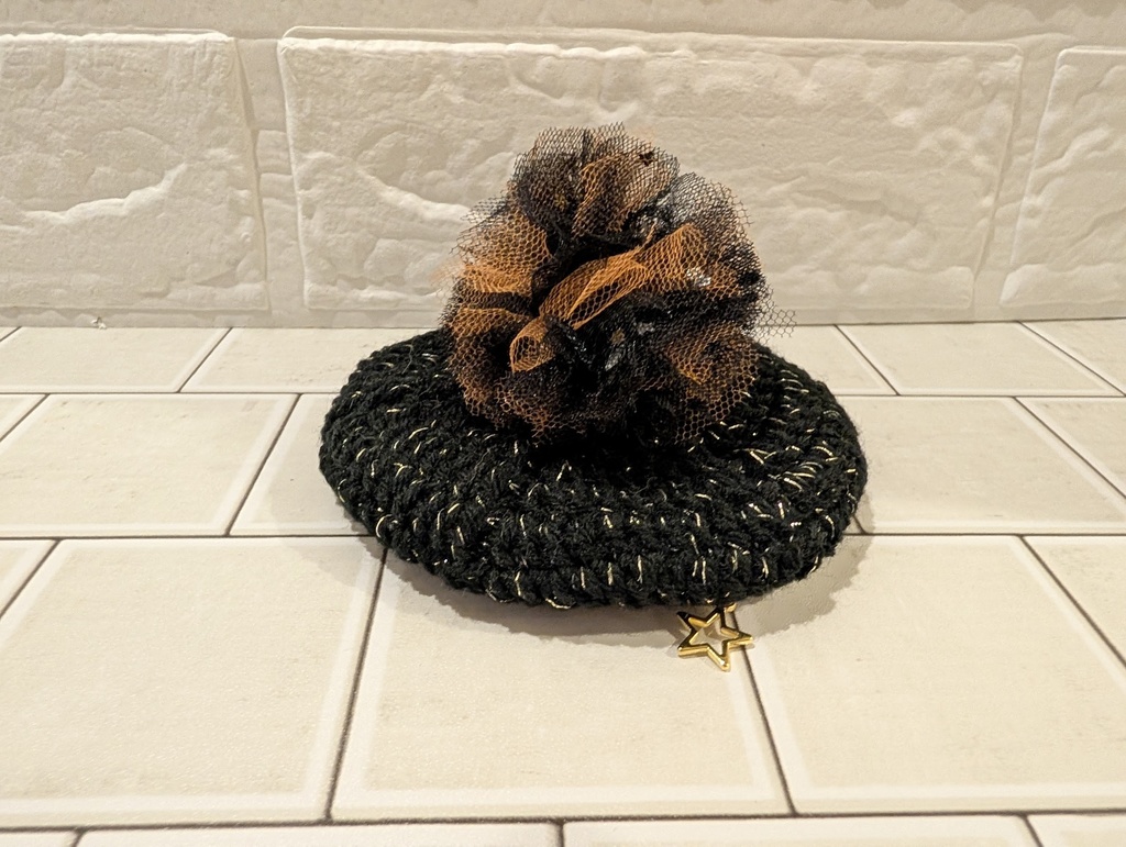 選べるチャーム付きハロウィンポンポンベレー