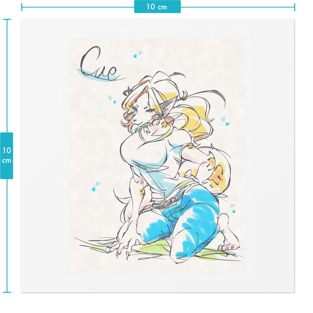 Cue ステッカー【蕪歩堂】