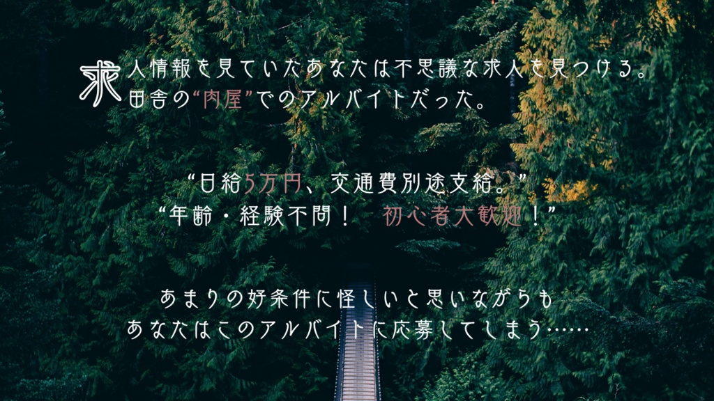 【CoC6版シナリオ】「肉屋バイト」