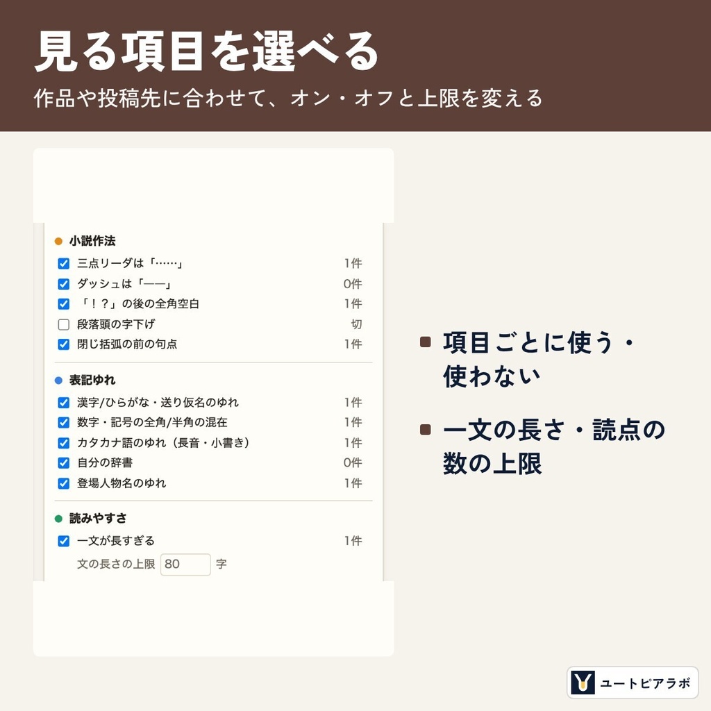 推敲ルーペ|原稿を貼るだけで表記ゆれ・誤字の候補を見つける、小説の推敲チェッカー(ら抜き・重言・ルビ変換/オフライン)【無料体験版あり】