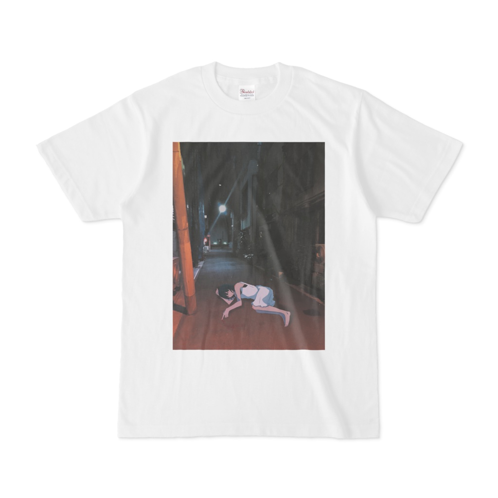 横たわるTシャツ