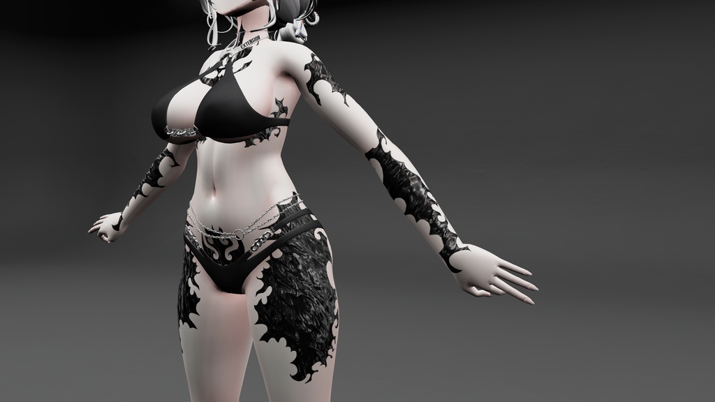 Dragon Selestia Body&Face Tattoo