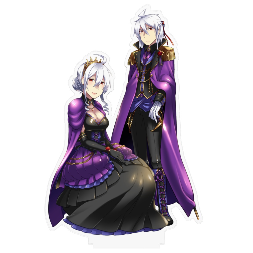 弱音ハク・本音デル ゴシックパープル アクリルフィギュア