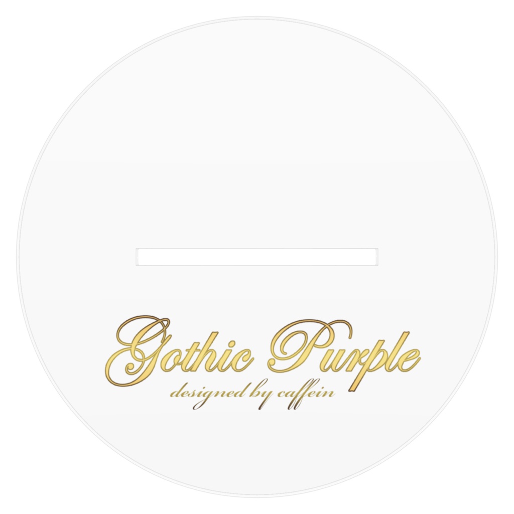 弱音ハク・本音デル ゴシックパープル アクリルフィギュア