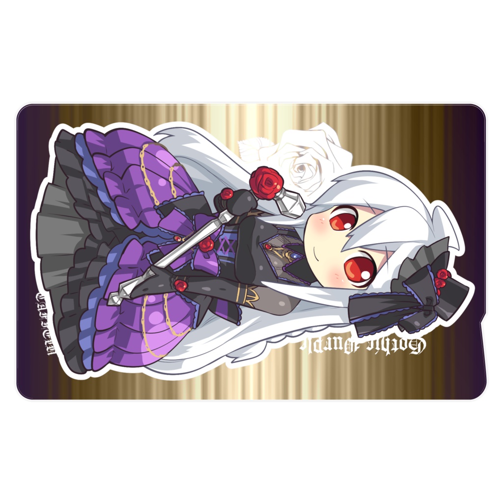 弱音ハク(ゴシックパープル) ICカードステッカー