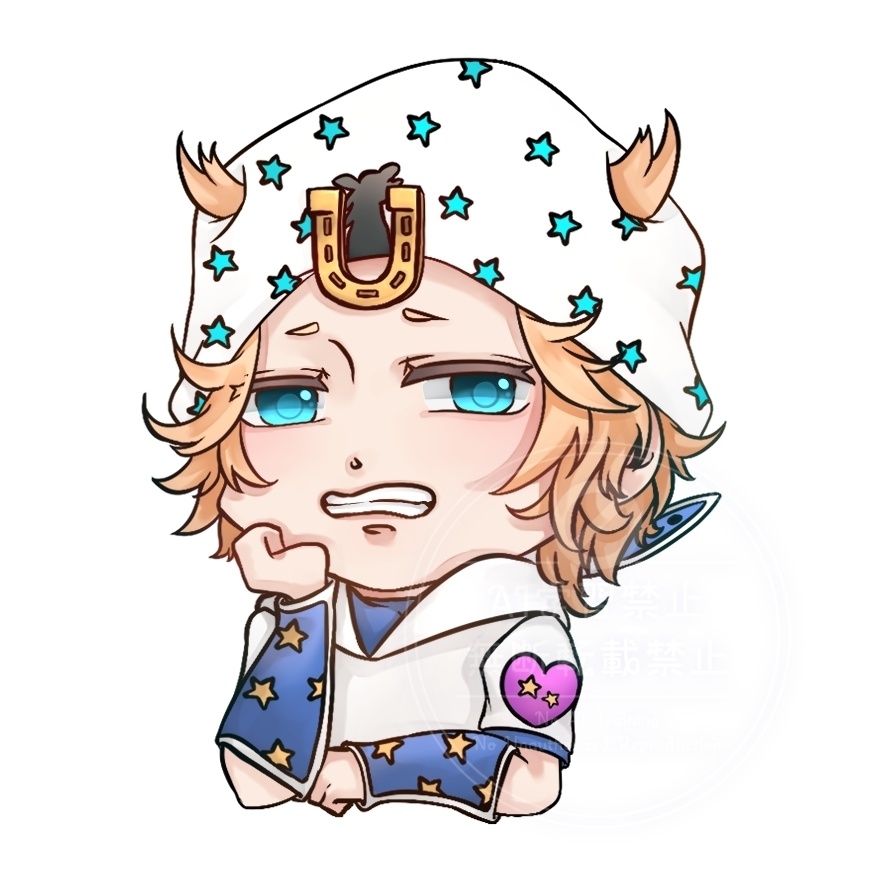 ジョニィ＆ジャイロ ステッカー 2枚組