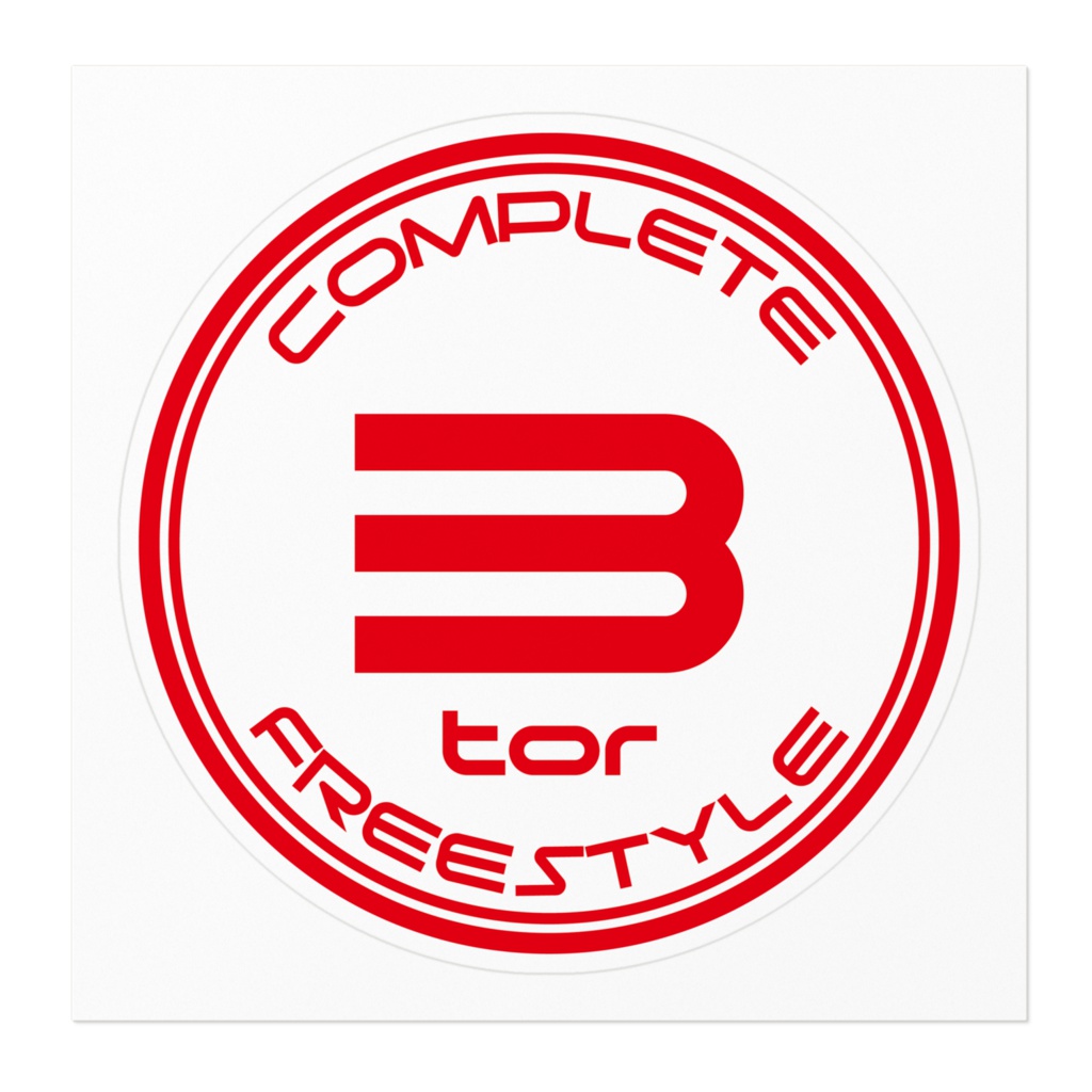 3tor ステッカー RED/WH