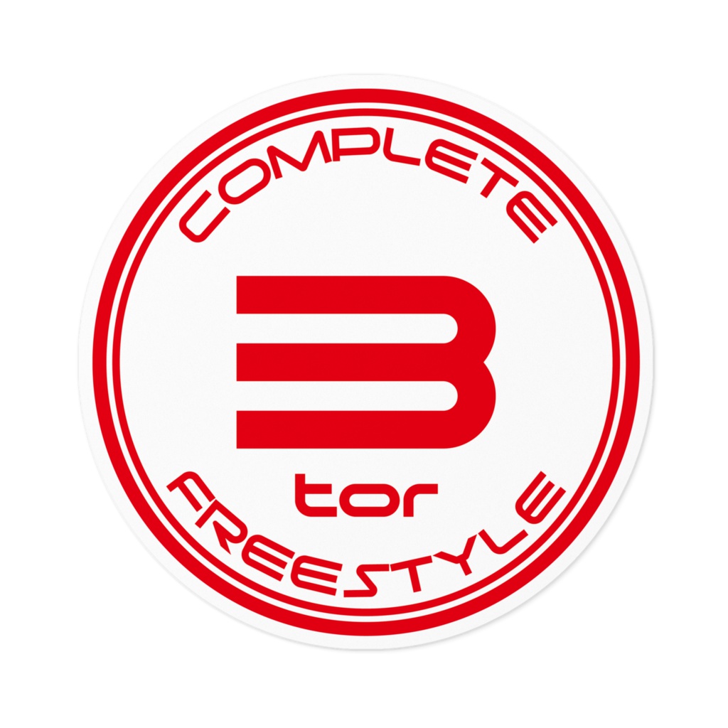 3tor ステッカー RED/WH