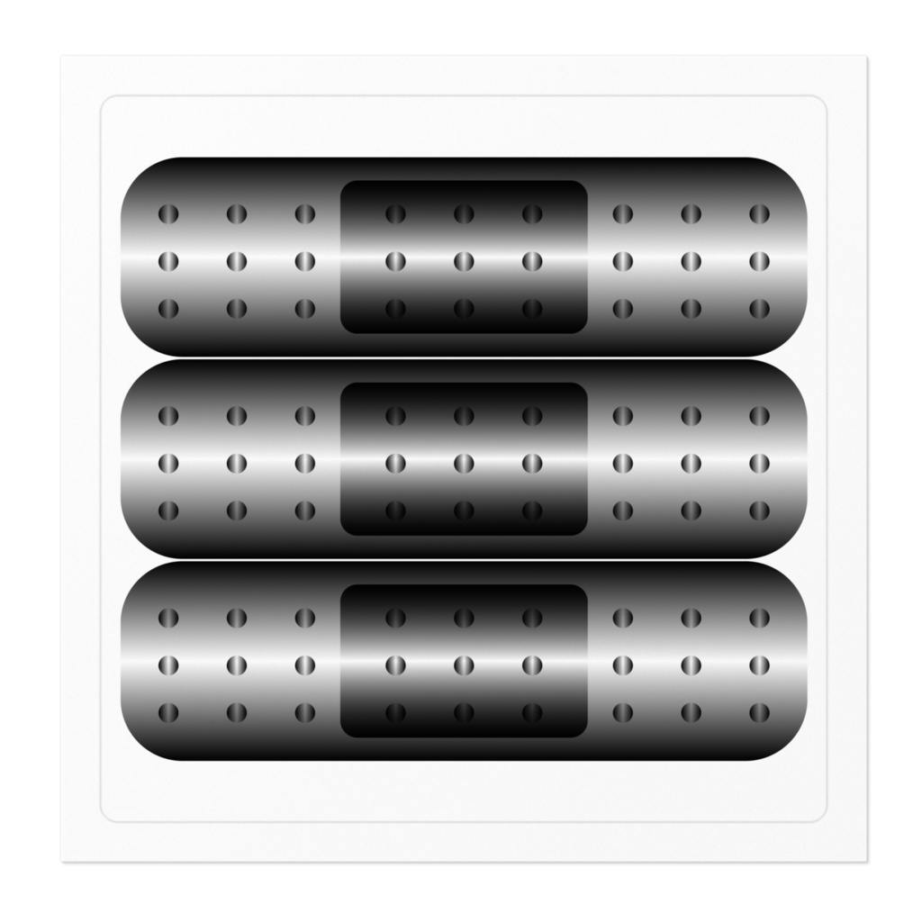 メタル絆創膏3分割タイプ