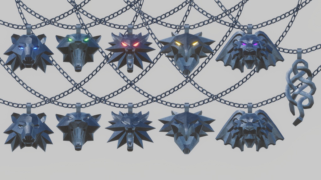 Witcher School Medallions (Unity/VRChat)