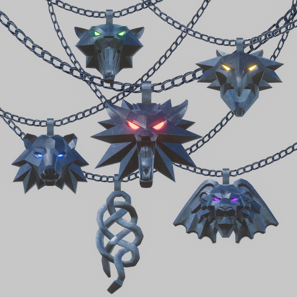 Witcher School Medallions (Unity/VRChat)