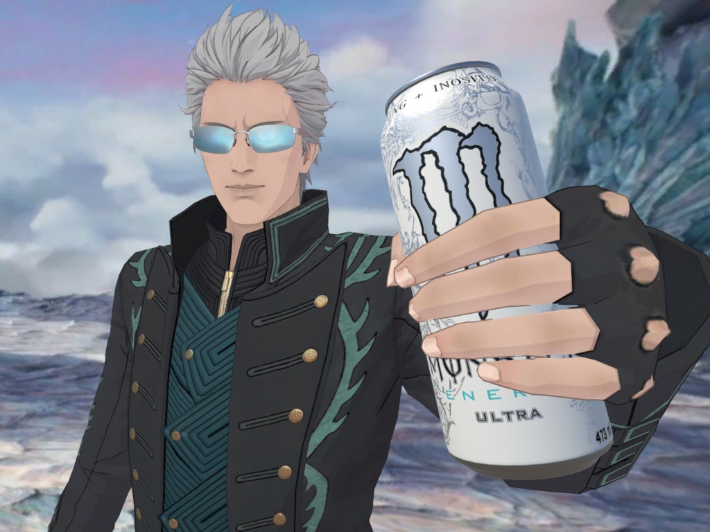 White Energy Drink Can Prop (VRChat/Quest)
