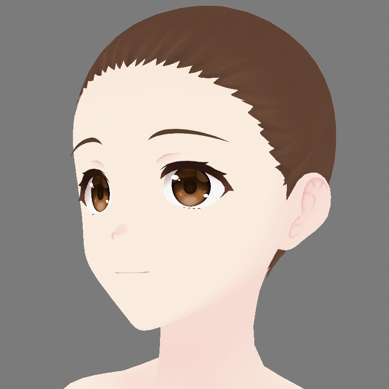 無料:VRoid用とにかくクセのない素体(ふつう目)
