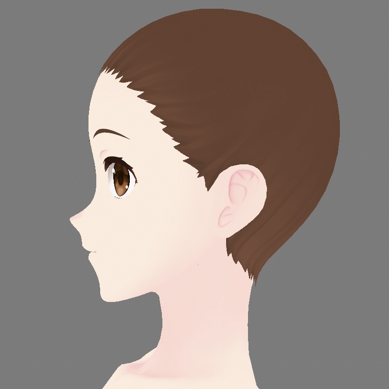 無料:VRoid用とにかくクセのない素体(ふつう目)