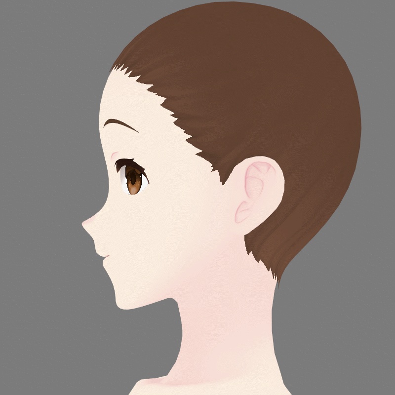 無料:VRoid用とにかくクセのない素体(たれ目)