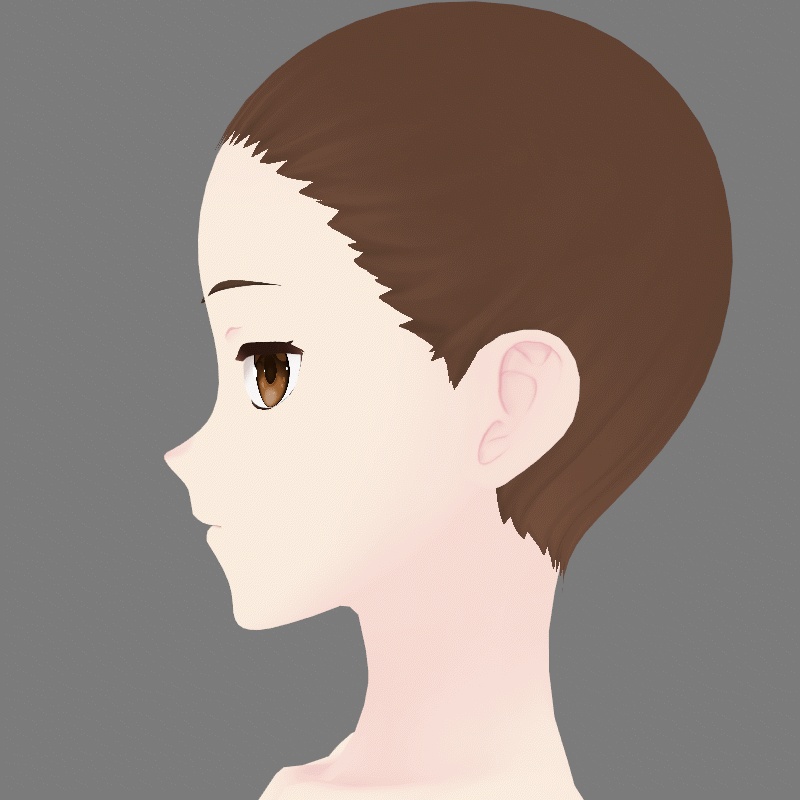 無料:VRoid用とにかくクセのない素体(ジト目)