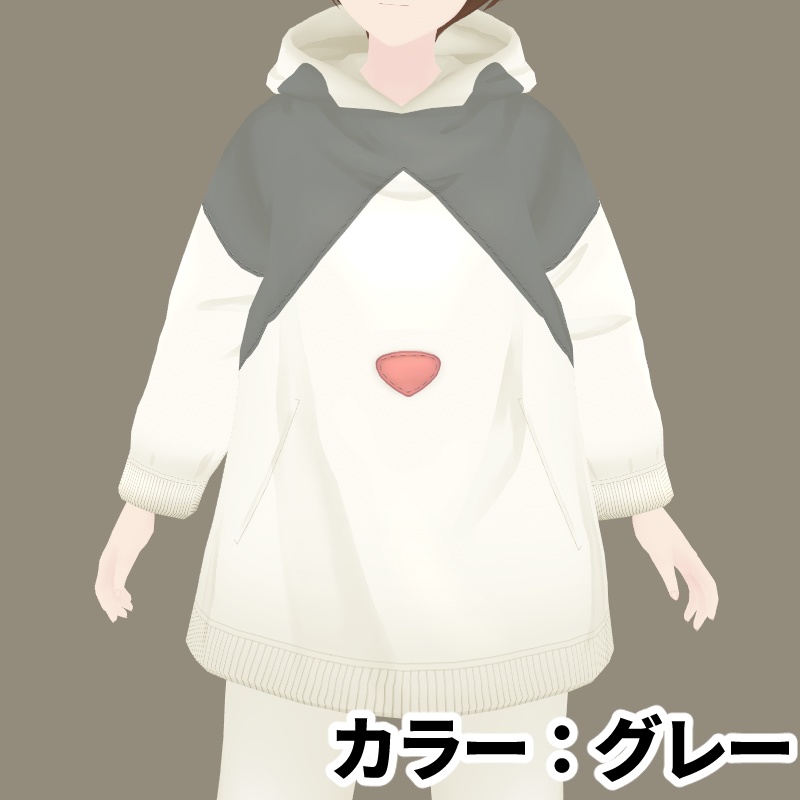 VRoidカスタムアイテム:はちわれルームウェアセット