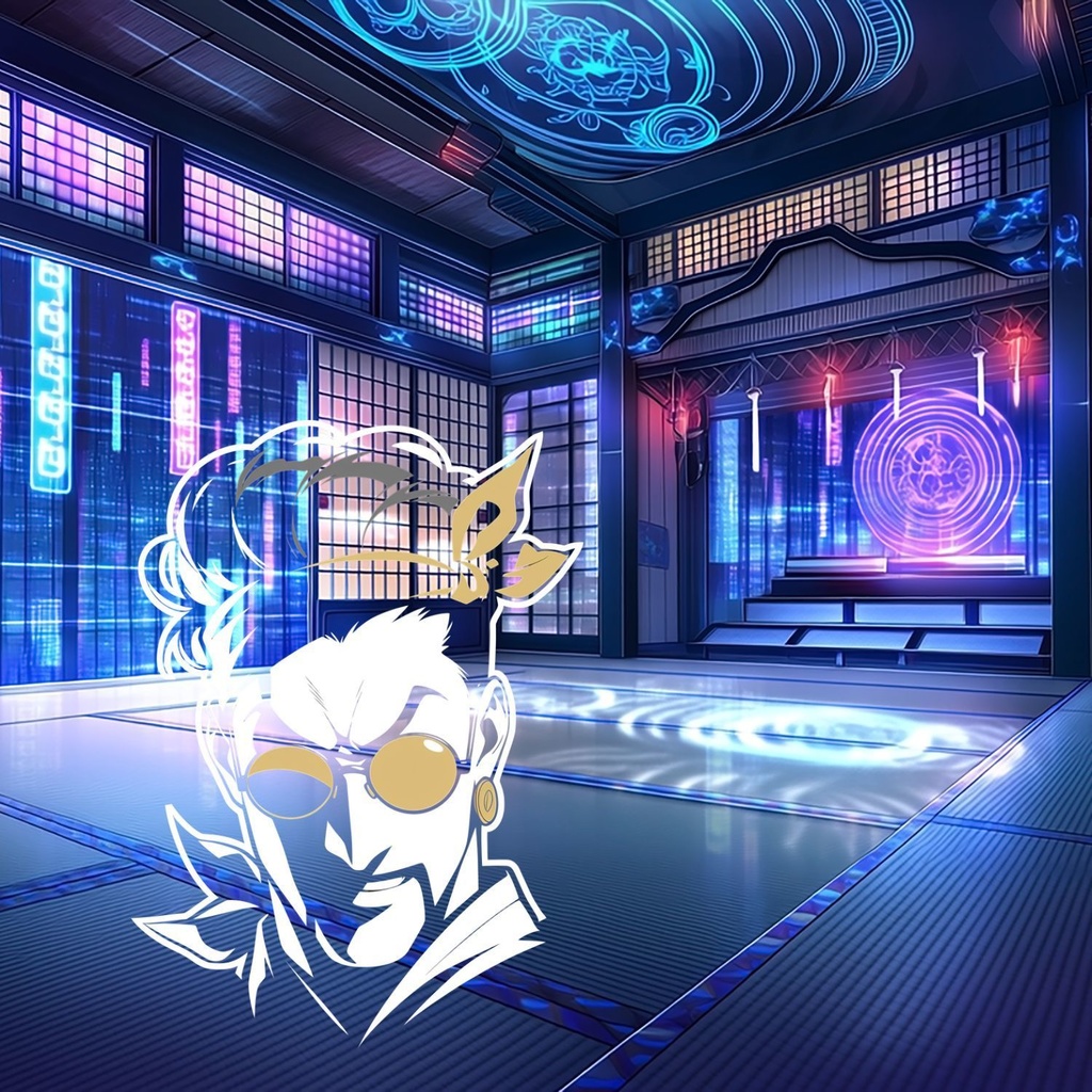 和サイバー配信背景素材|VTuber・配信者向け お試しセット Part3