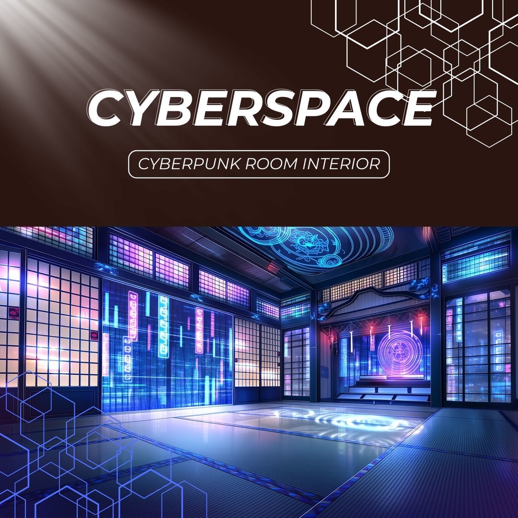 配信・TRPG対応 和×サイバー背景素材10枚セット