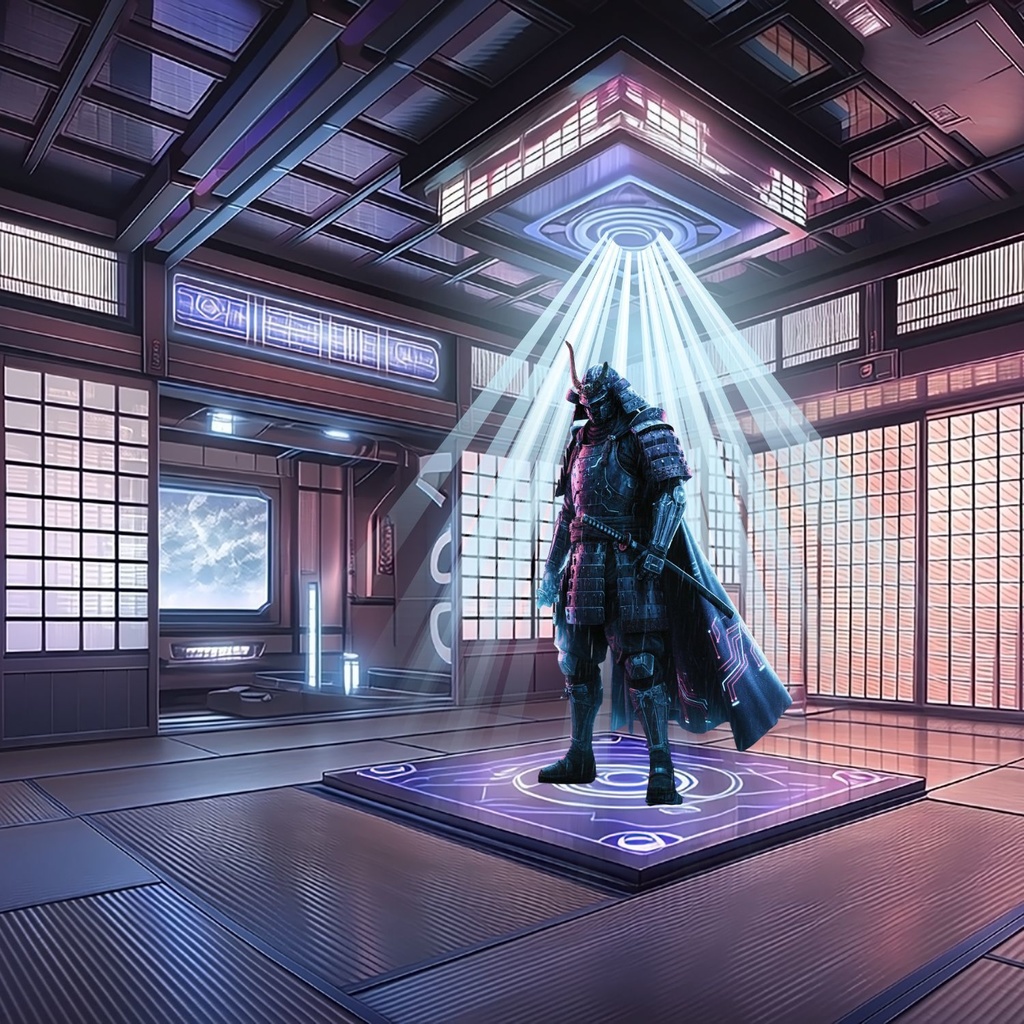 配信・TRPG対応 和×サイバー背景素材10枚セット