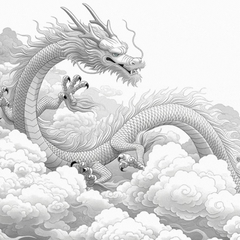 龍バージョン 3Dシネマ動画素材3本セット|4K対応|和風背景・Vtuber・MV制作向け