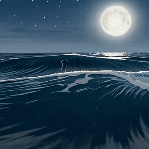 波バージョン 3Dシネマ動画素材3本セット｜4K対応｜和風背景・Vtuber・MV制作向け