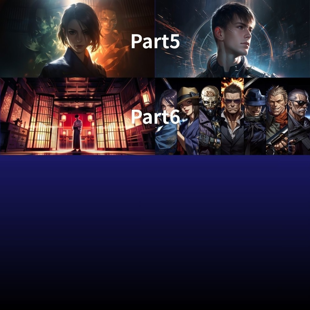 和×サイバー 表紙用背景素材(小説・同人誌向け)12枚セット