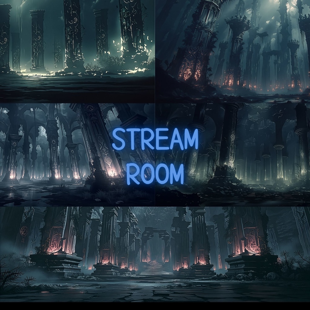 【TRPG/CoC向け】不穏な廃墟背景素材 10枚セット | ホラー・ミステリー風景 | 高解像度PNG