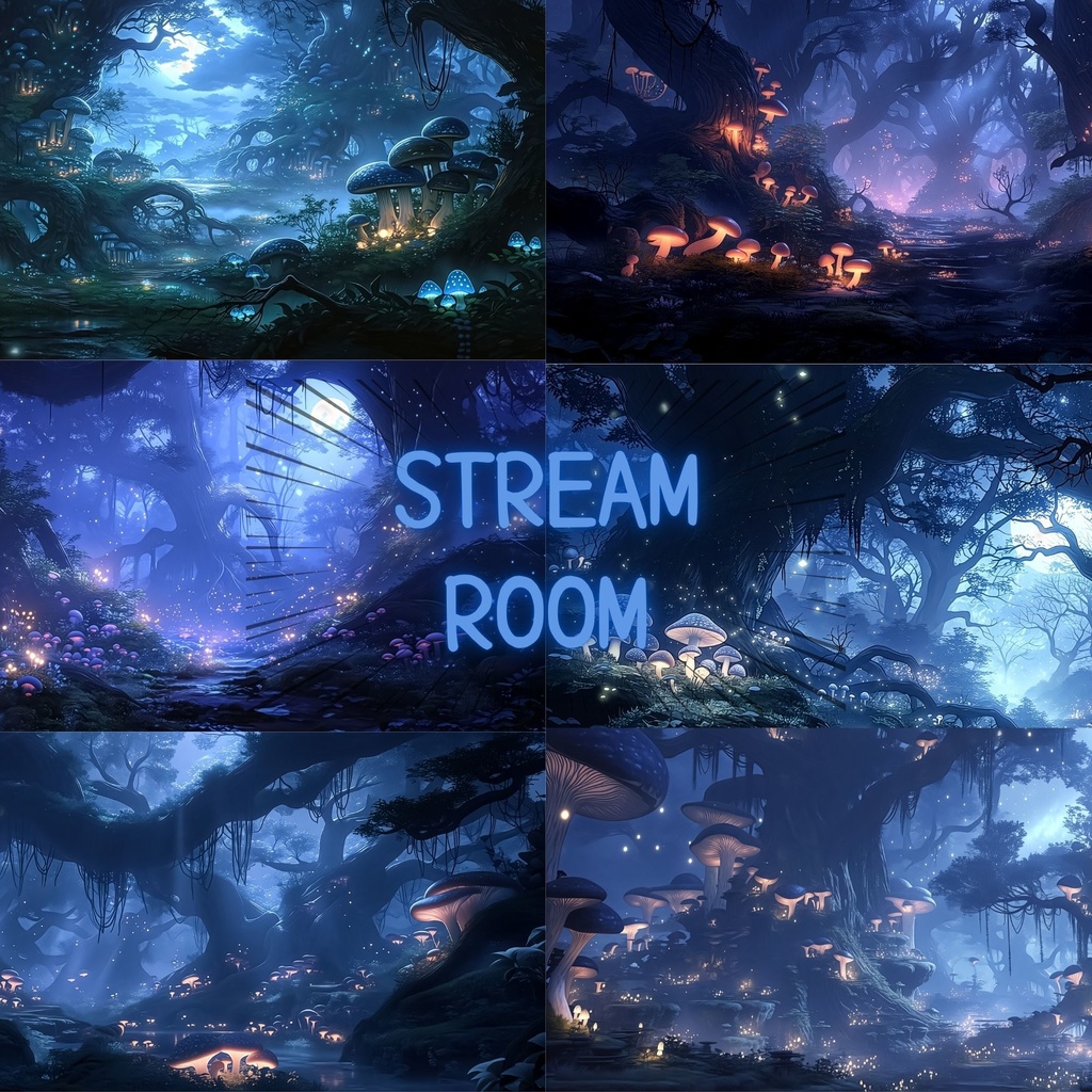 【神秘的な森】ファンタジー背景素材10枚セット PNG高解像度 | TRPG・ゲーム・壁紙・動画素材