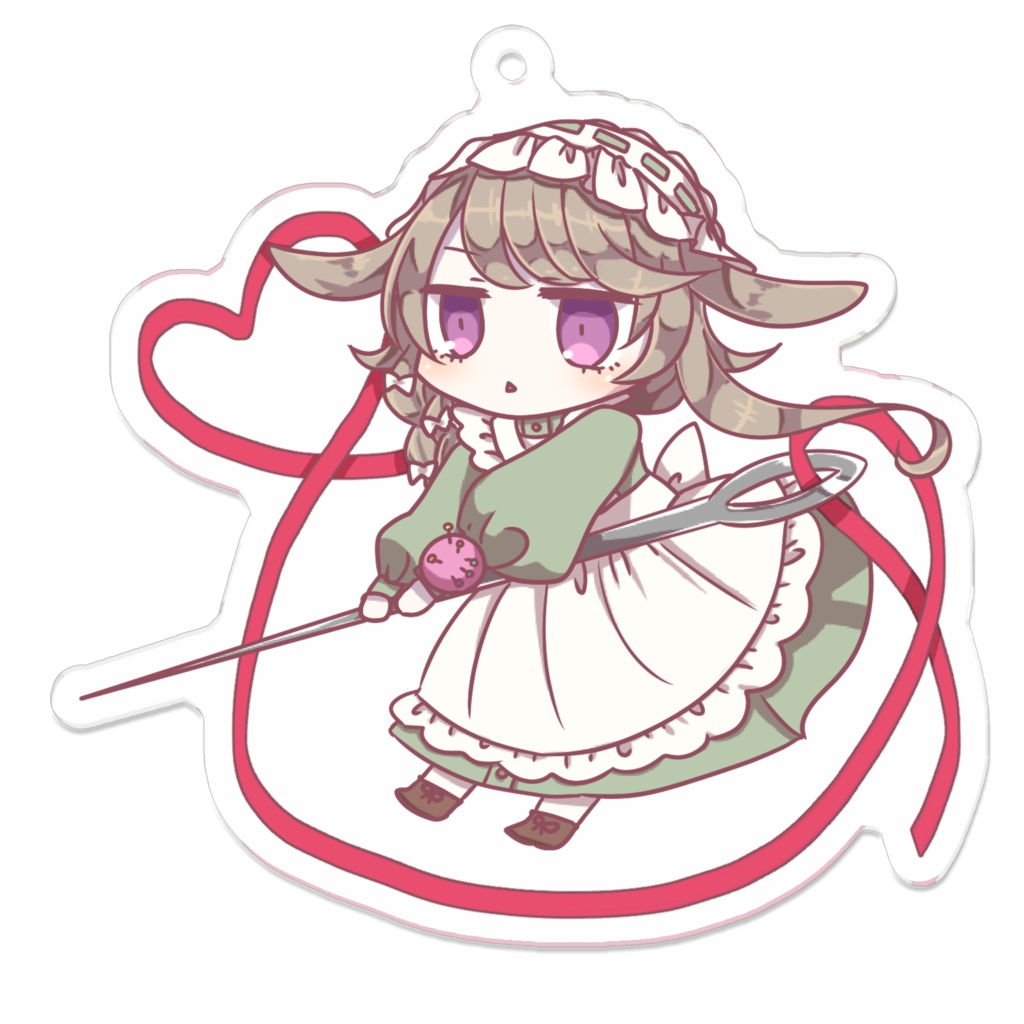 小針ぬいアクリルキーホルダー