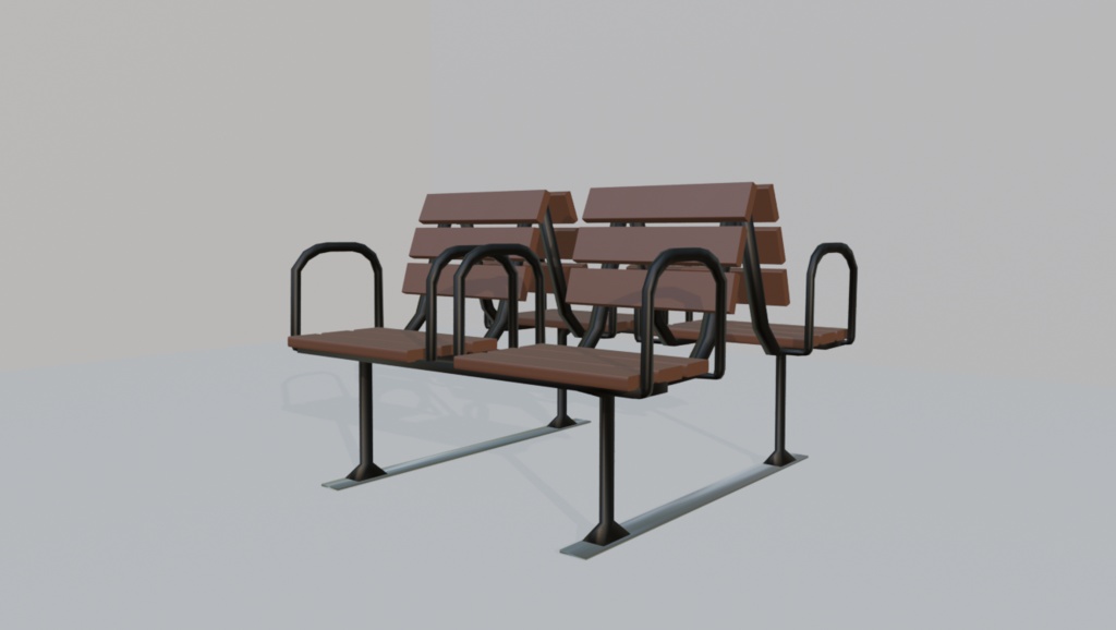 駅にあるベンチ