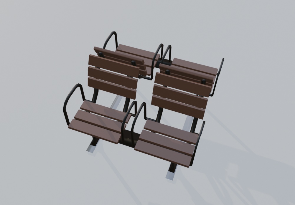 駅にあるベンチ