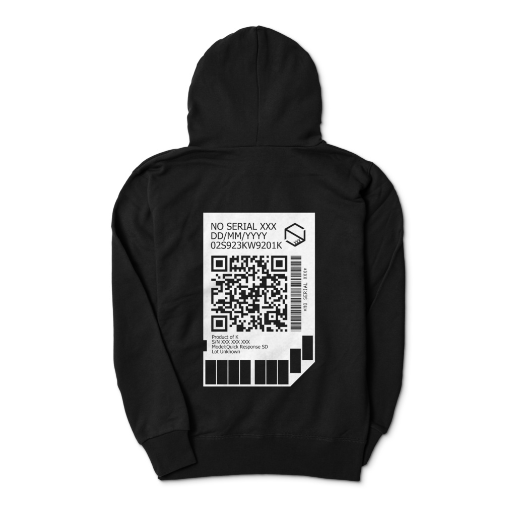 QRSDパーカーBLK