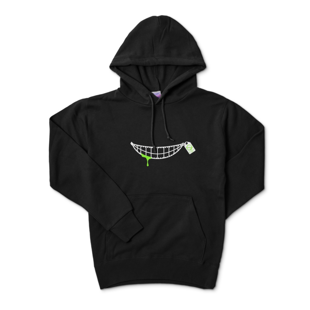 CakeパーカーBLK×GRN